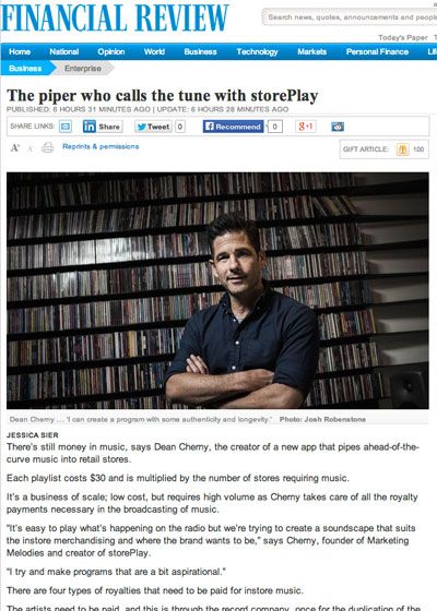 The piper who calls the tune with storePlay