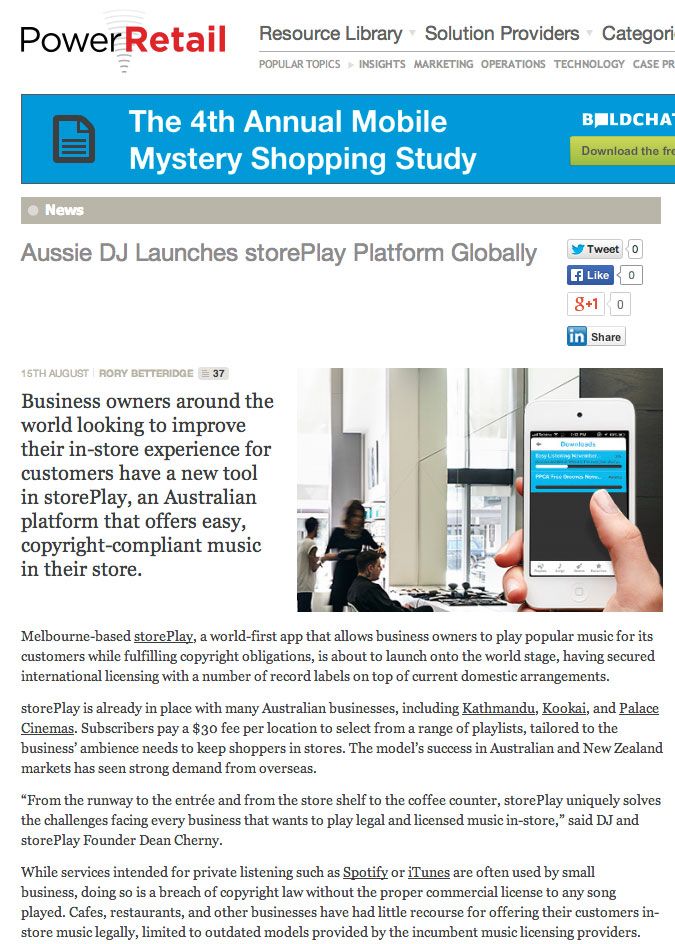 storePlay streamlines in-store music for business owners