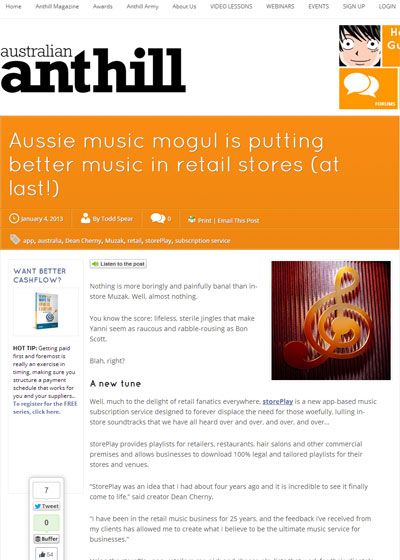 Aussie music mogul is putting better music in retail stores (at last!)